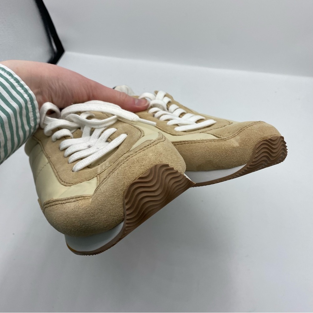 Madewell League Sneakers in Suede womens Size 9 men’s 7.5 French Vanilla Multi - Picture 4 of 8